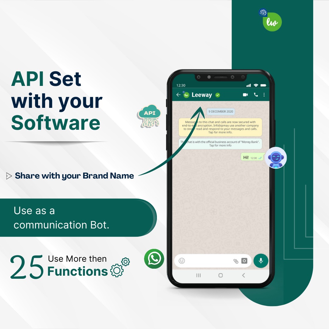 Whats App Greentick API with 25 Functions More than